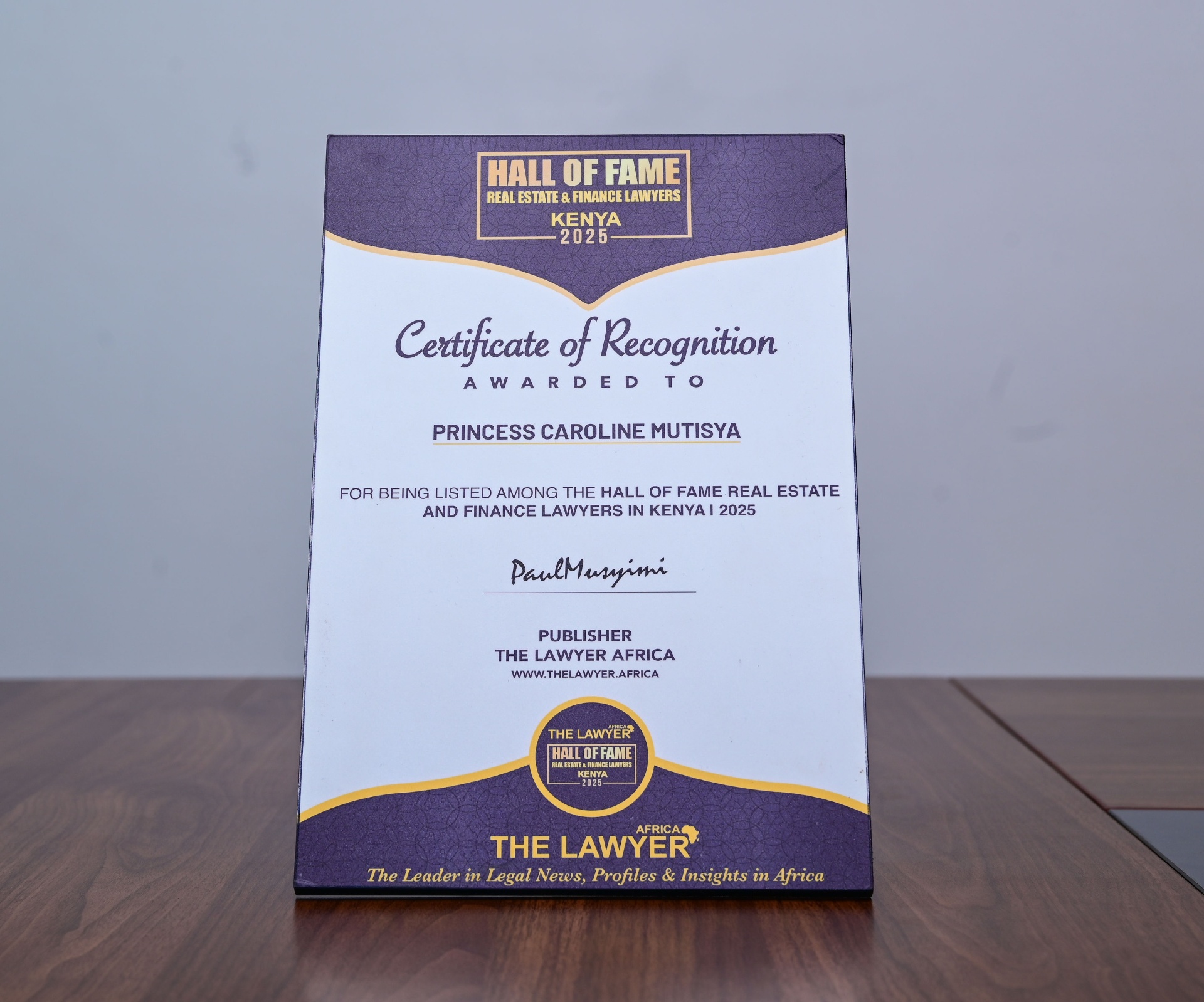 Hall of Fame — Real Estate and Finance Lawyers