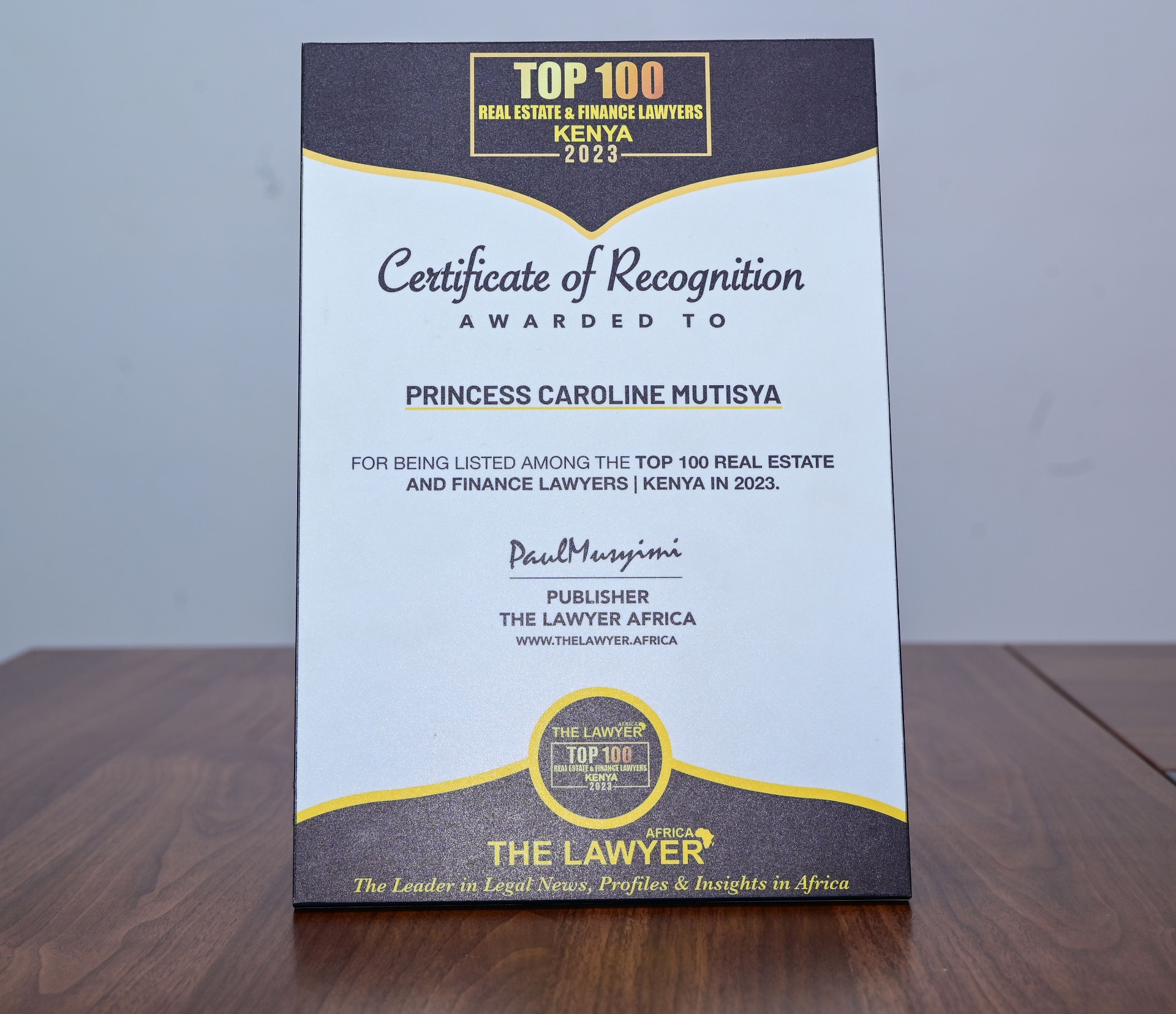 Top 100 Real Estate and Financial Lawyers